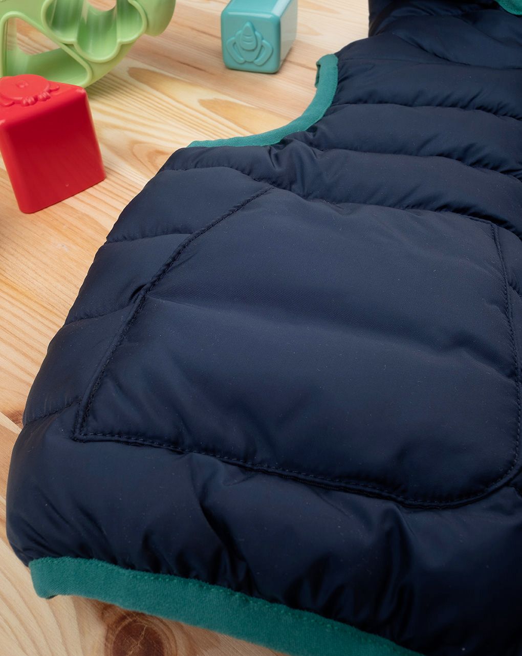 βρεφικό αμάνικο μπουφάν μπλε για αγόρι - Prénatal