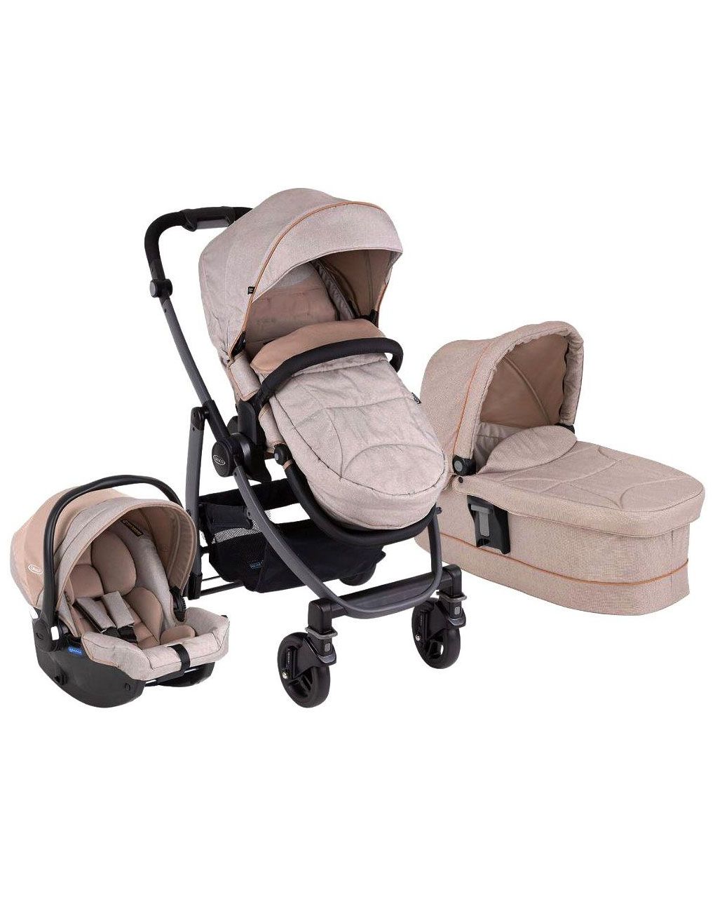 Graco σύστημα μεταφοράς evo trio little adventures 3 σε 1 - Graco