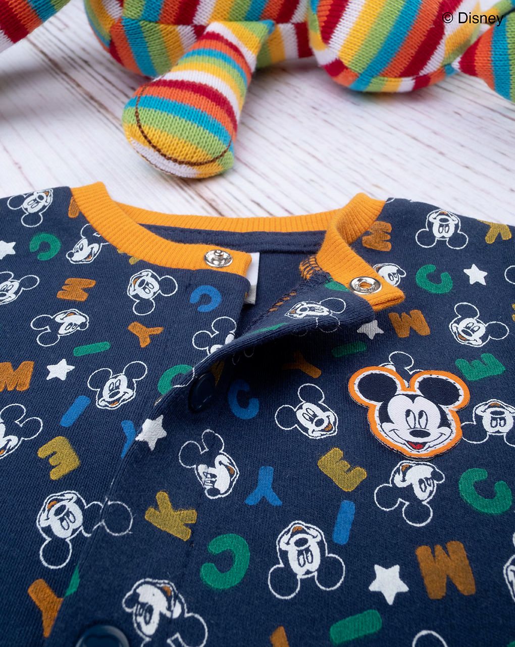 βρεφικό φορμάκι μπλε με το mickey για αγόρι - Prénatal