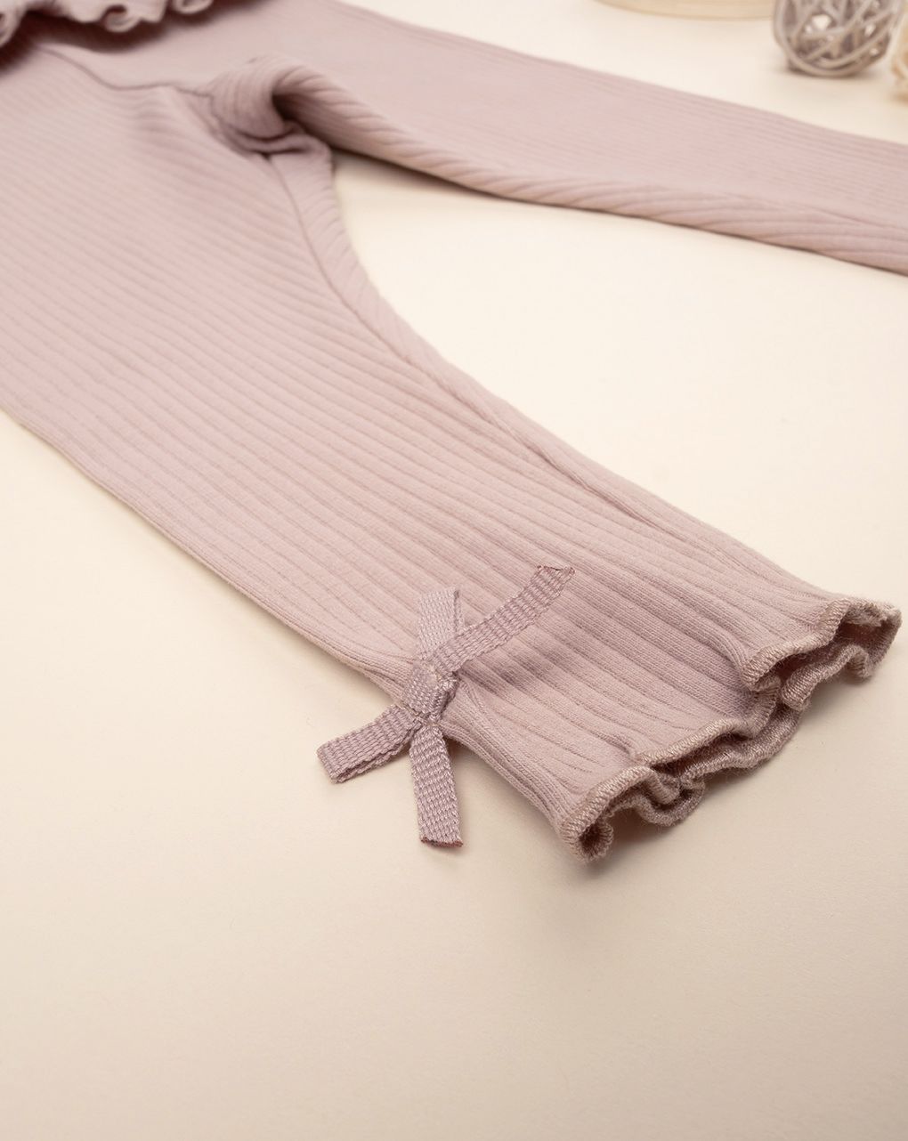 βρεφικό κολάν μπεζ ριμπ για κορίτσι - Prénatal