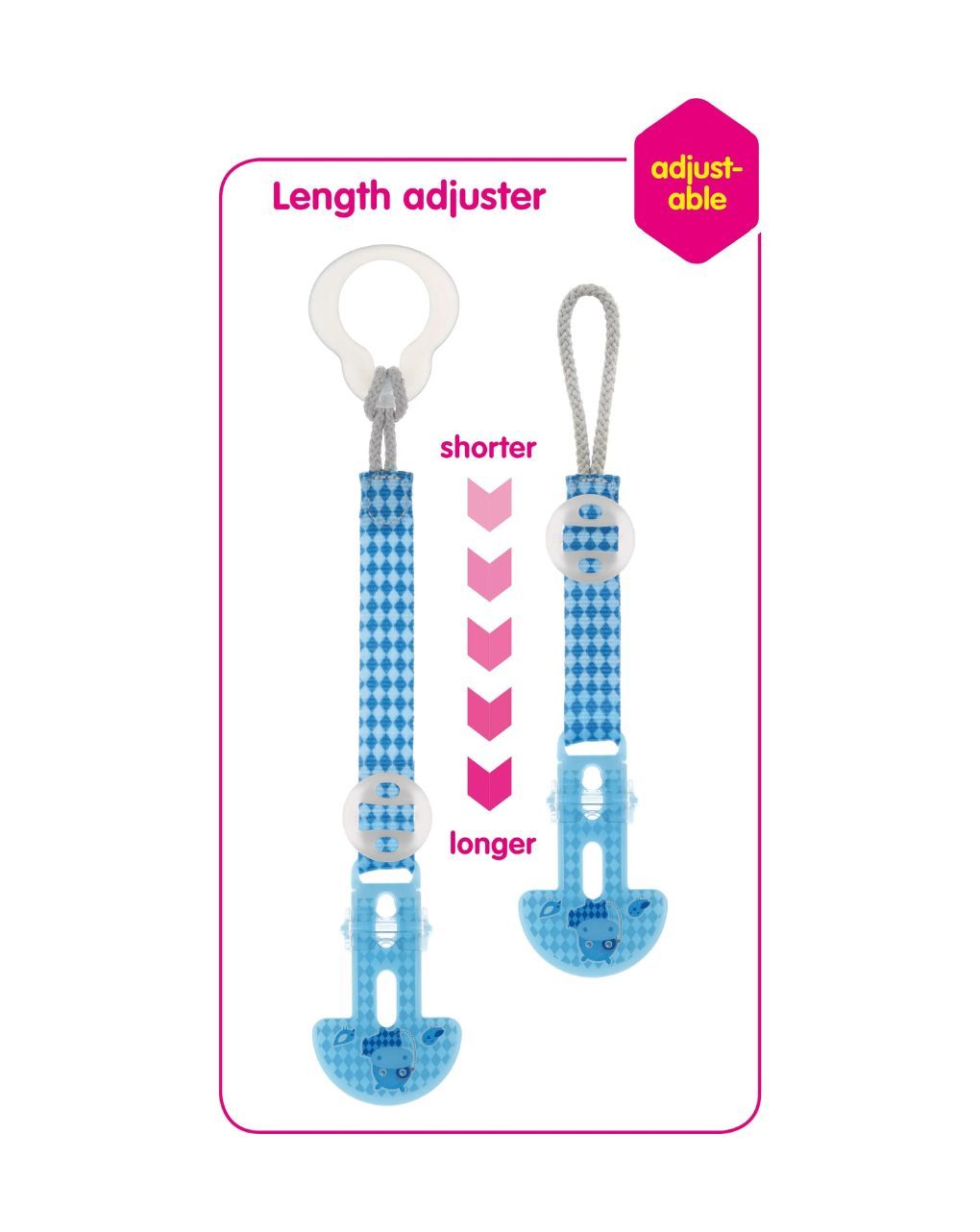 Mam κορδέλα στήριξης πιπίλας clip it & cover boy 335b - Mam