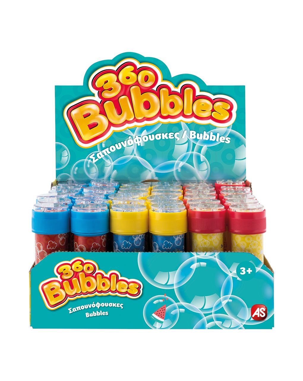 As μονό μπουκαλάκι σαπουνόφουσκες 360 bubbles 5200-01354 - AS Company