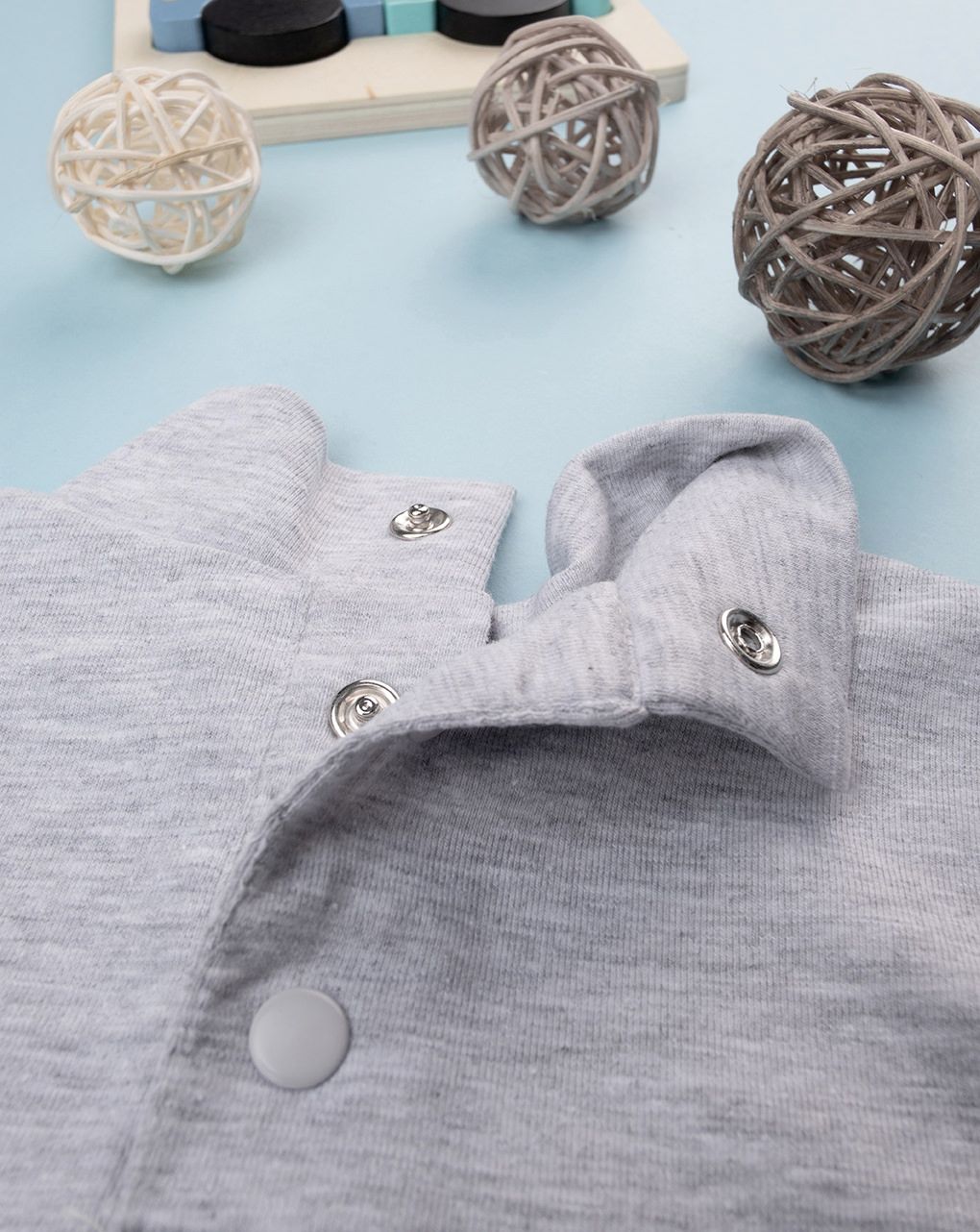 βρεφική μπλούζα ζιβάγκο γκρι για αγόρι - Prénatal