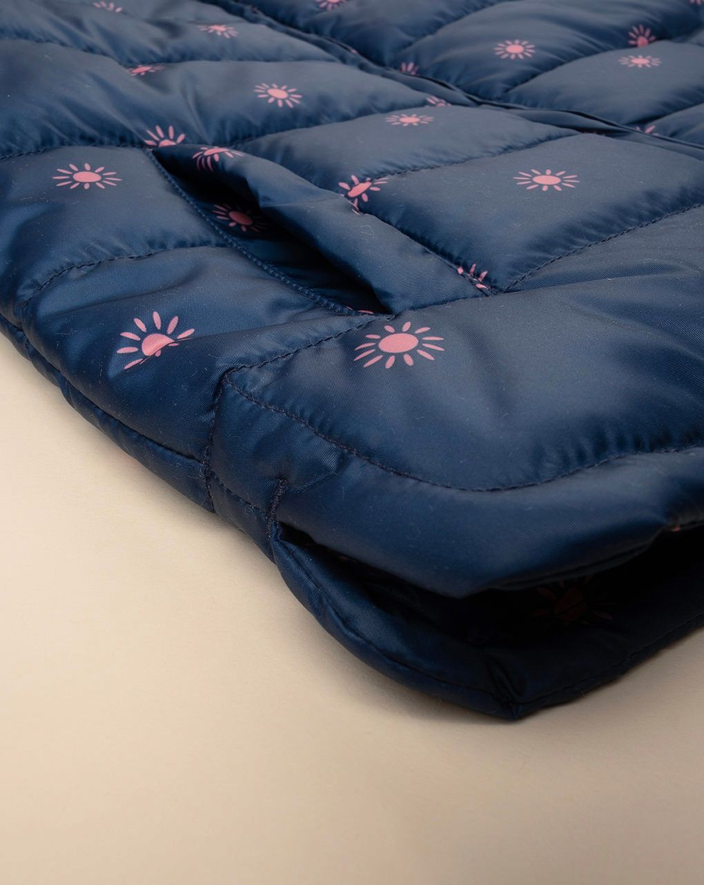παιδικό μπουφάν φουσκωτό μπλε με ήλιους για κορίτσι - Prénatal