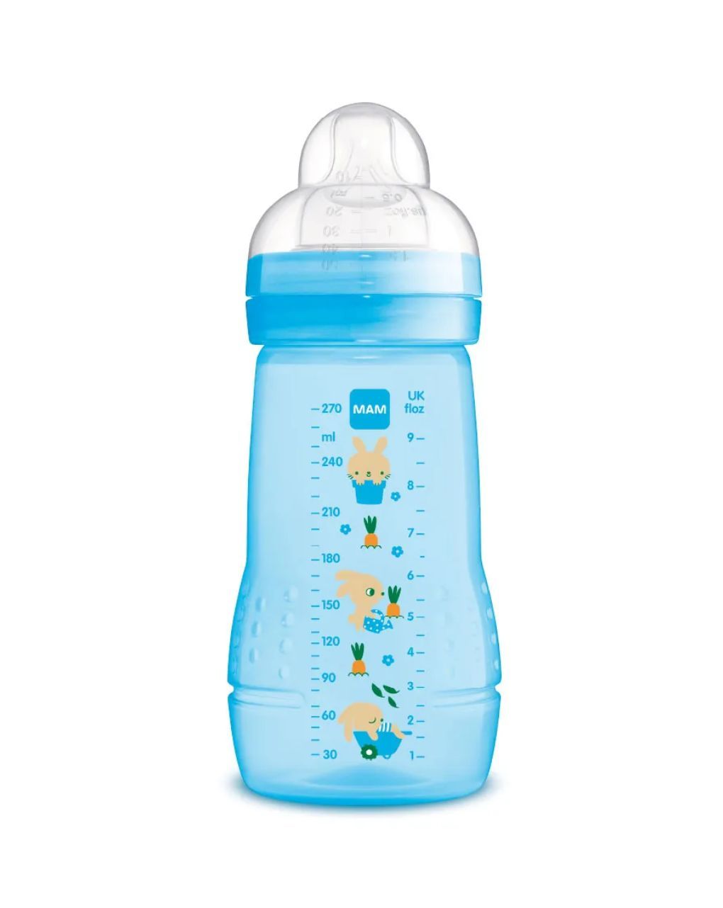 Mam πλαστικό μπιμπερό easy active baby bottle 270ml boy 2m+ 360sb