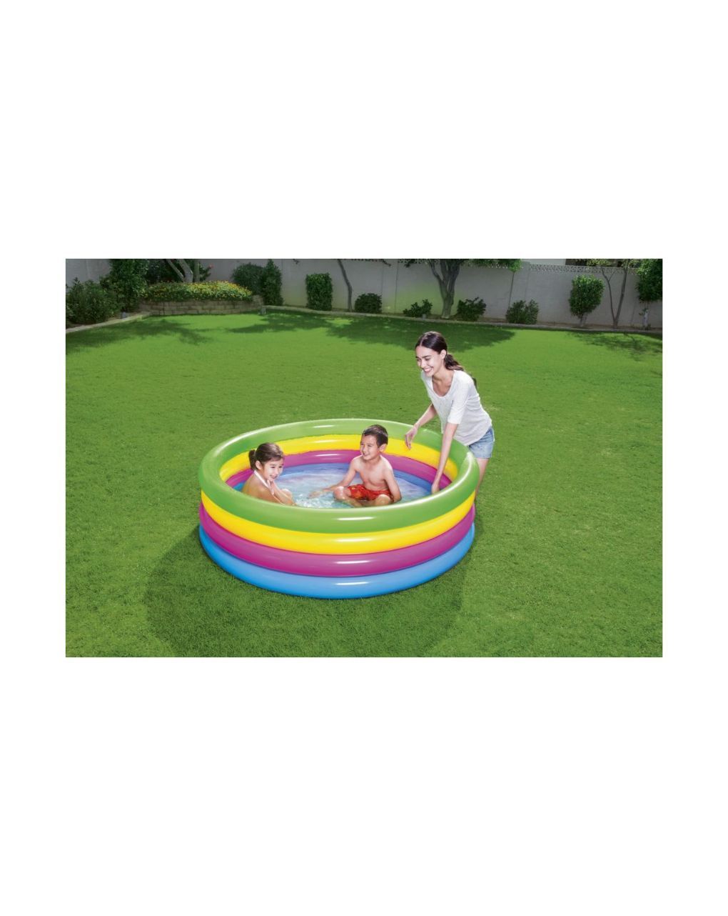 Bestway παιδική φουσκωτή πισίνα πολύχρωμη 157x46εκ. bst51117 - Bestway