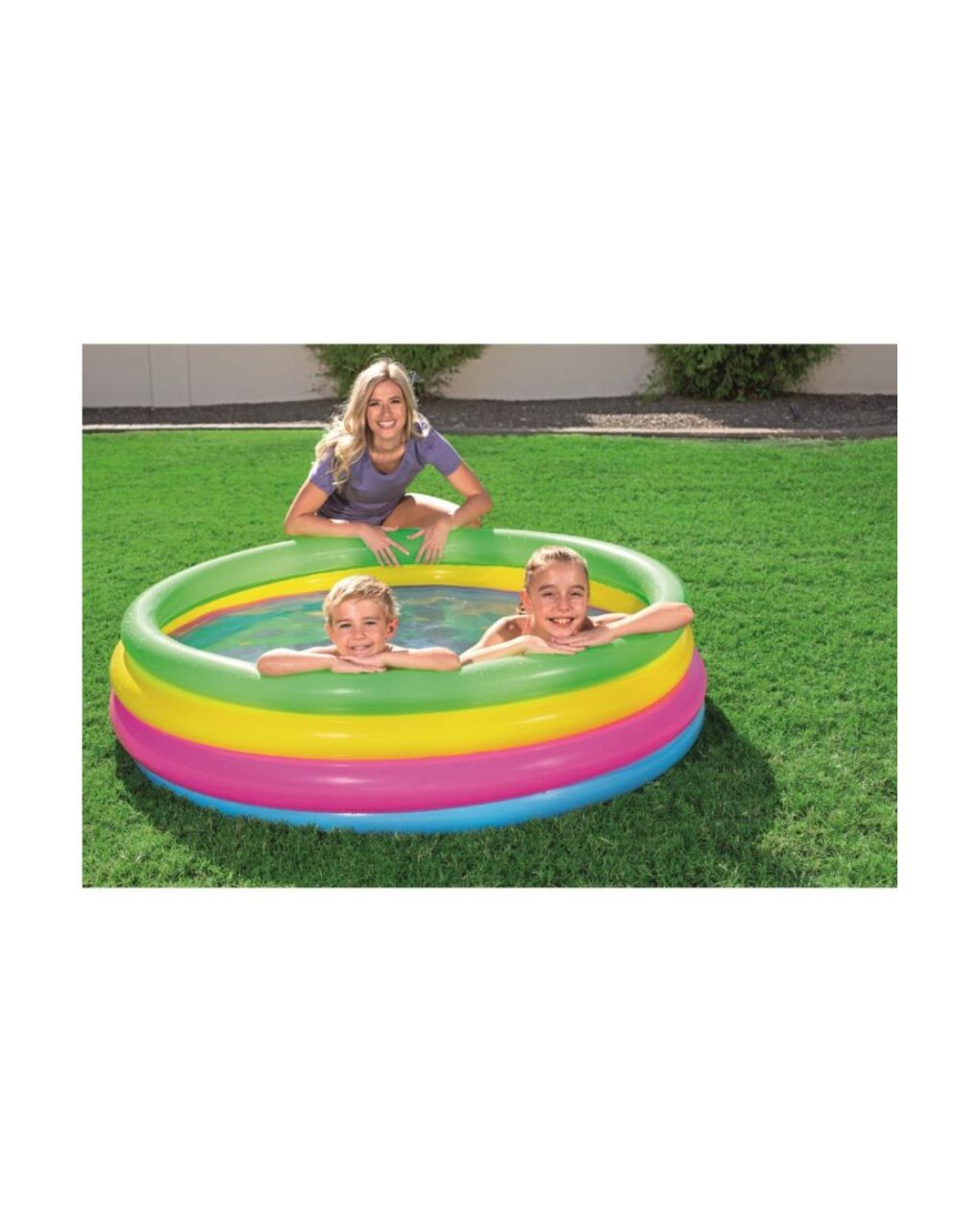 Bestway παιδική φουσκωτή πισίνα πολύχρωμη 157x46εκ. bst51117 - Bestway