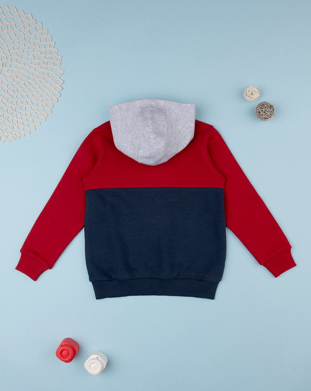 παιδική μπλούζα φούτερ τρίχρωμη manhattan warriors για αγόρι - Prénatal