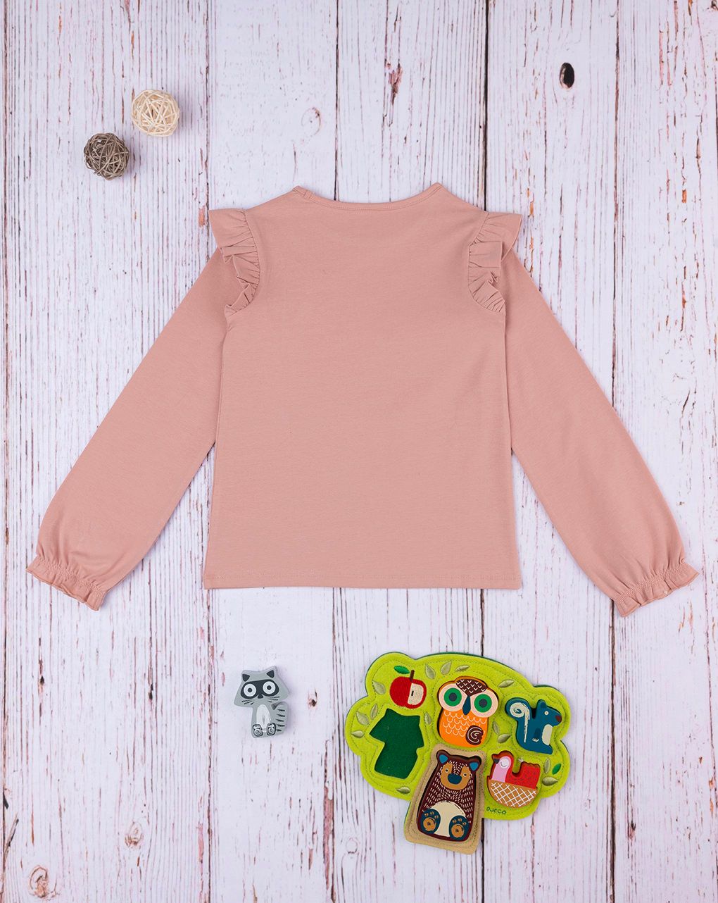 παιδική μπλούζα ροζ με λουλούδια για κορίτσι - Prénatal