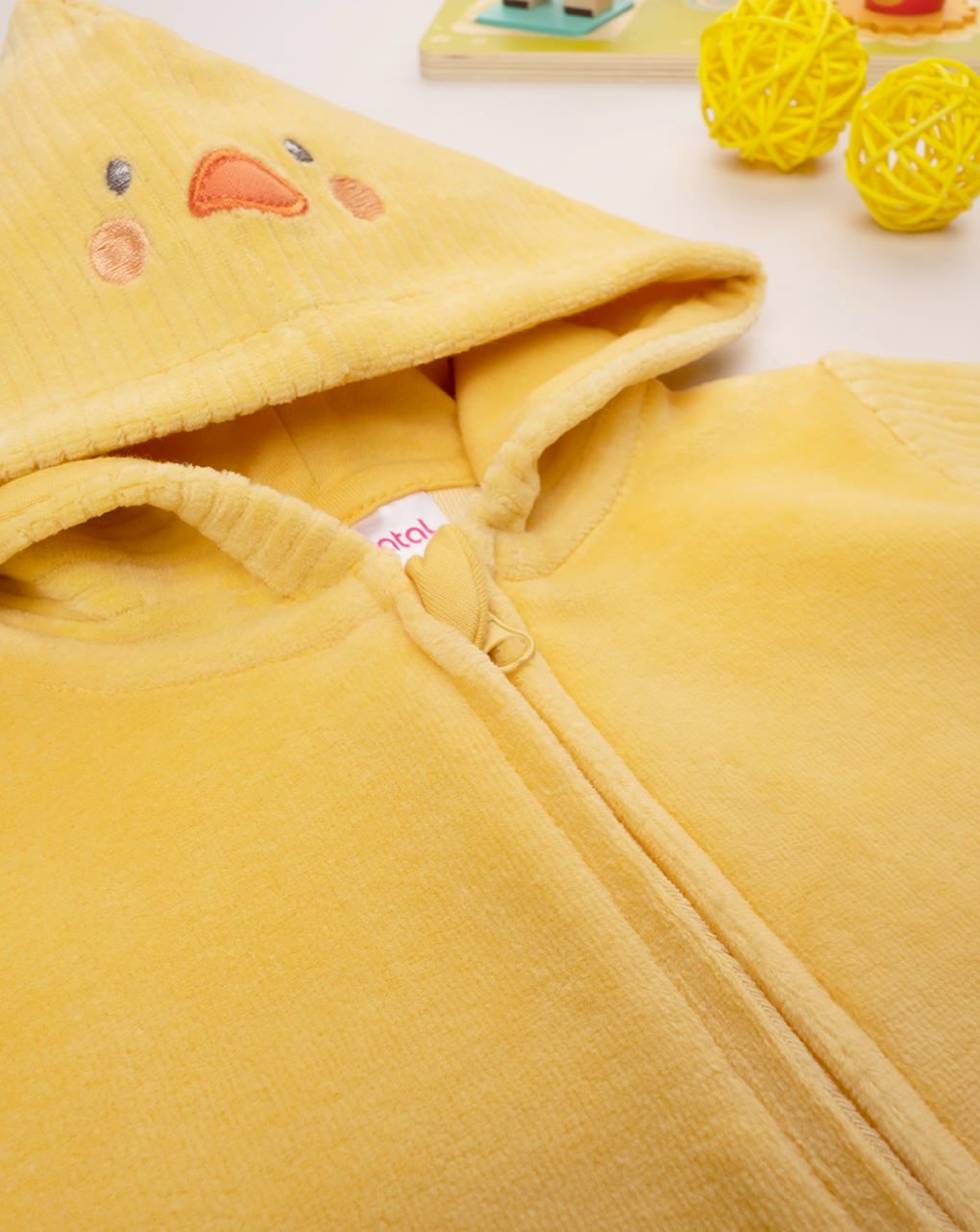 βρεφικό φορμάκι κίτρινο με παπάκι unisex - Prénatal