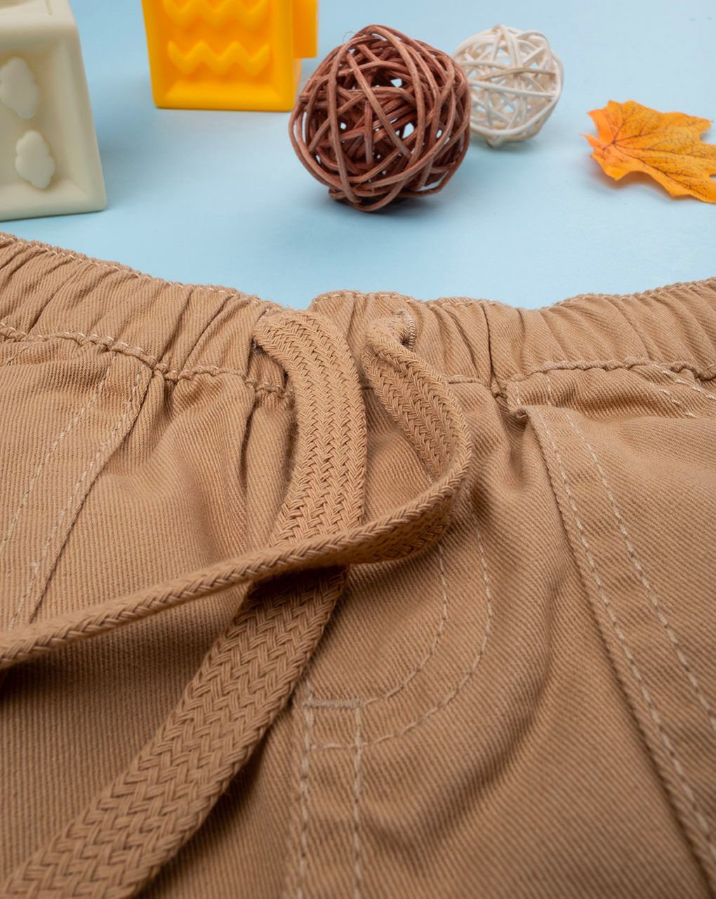 βρεφικό παντελόνι twill μπεζ για αγόρι - Prénatal