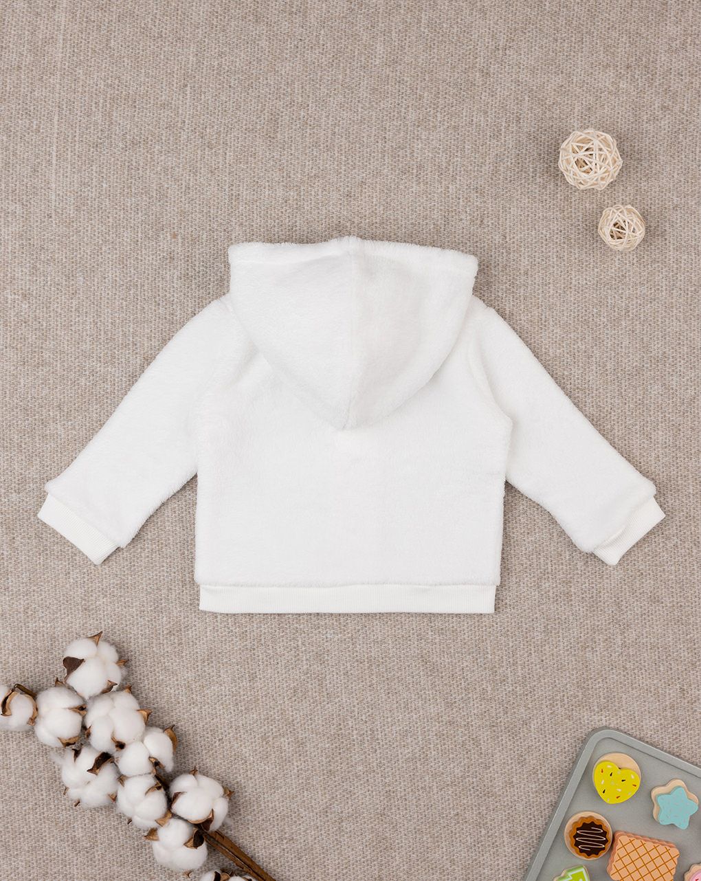 βρεφικό ζακετάκι λευκό για αγόρι - Prénatal