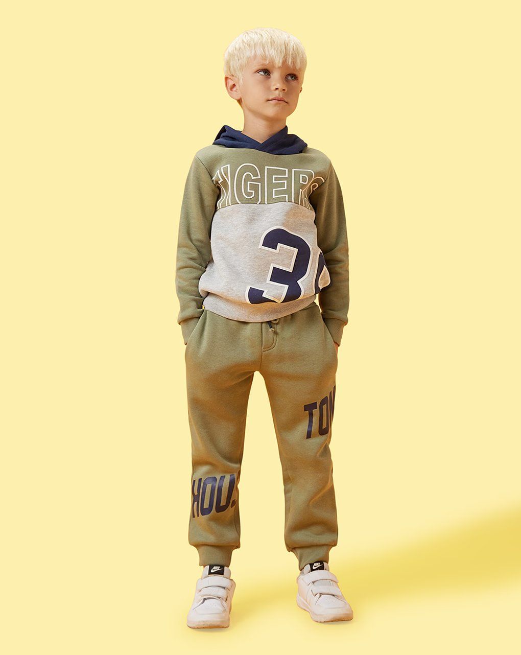 παιδικό παντελόνι φόρμας χακί houston για αγόρι - Prénatal