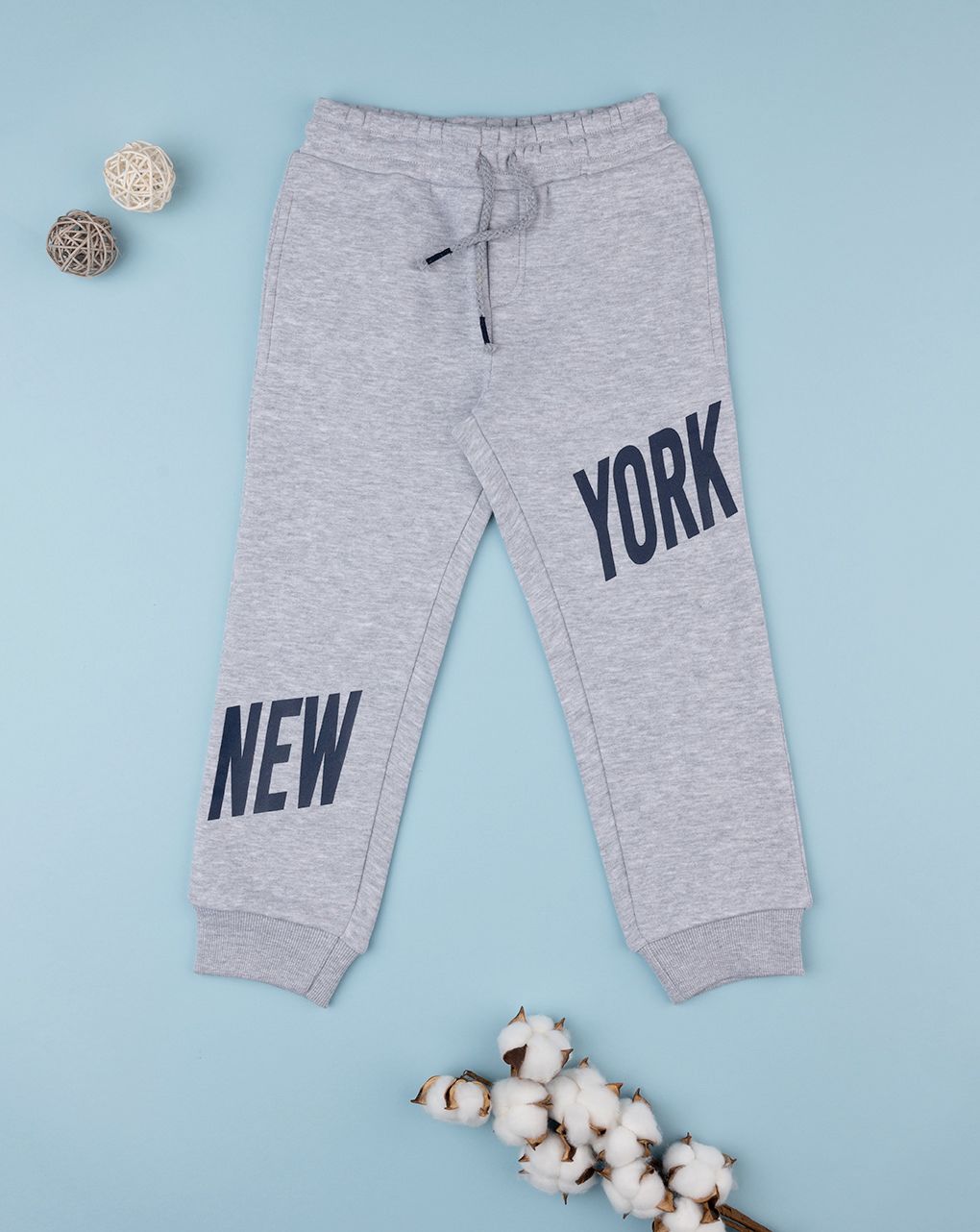 παιδικό παντελόνι φόρμας γκρι new york για αγόρι - Prénatal