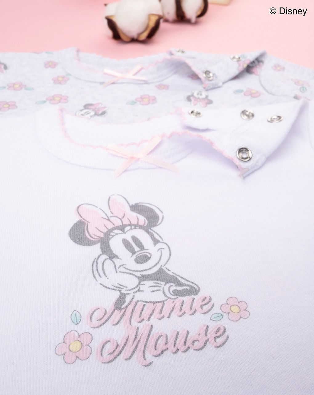 βρεφικά κορμάκια πακέτο x2 με τη minnie για κορίτσι - Prénatal