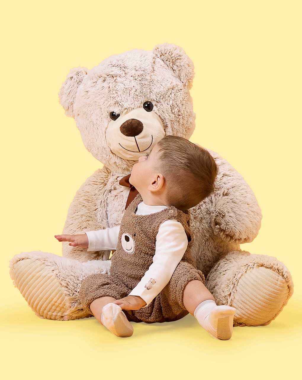 βρεφικό σετ μπλούζα και σαλοπέτα teddy για αγόρι