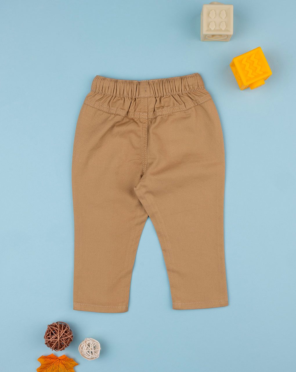 βρεφικό παντελόνι twill μπεζ για αγόρι - Prénatal