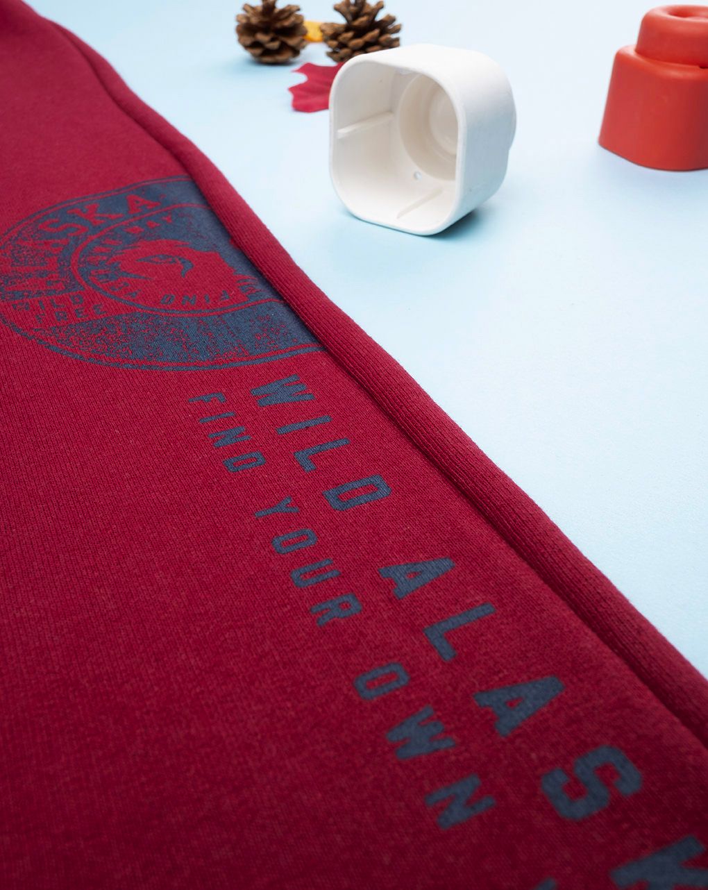 παιδικό παντελόνι φόρμας μπορντώ alaska για αγόρι - Prénatal