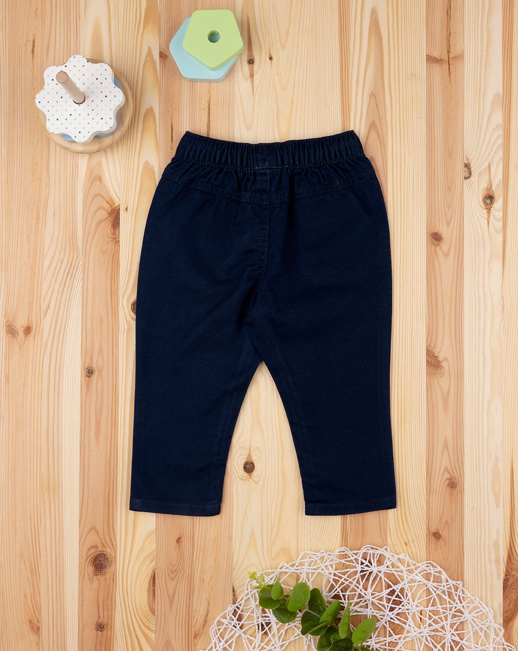 βρεφικό παντελόνι twill μπλε σκούρο για αγόρι - Prénatal