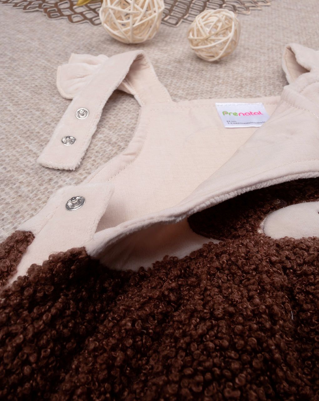 βρεφικό σετ μπλούζα και φόρεμα teddy για κορίτσι - Prénatal