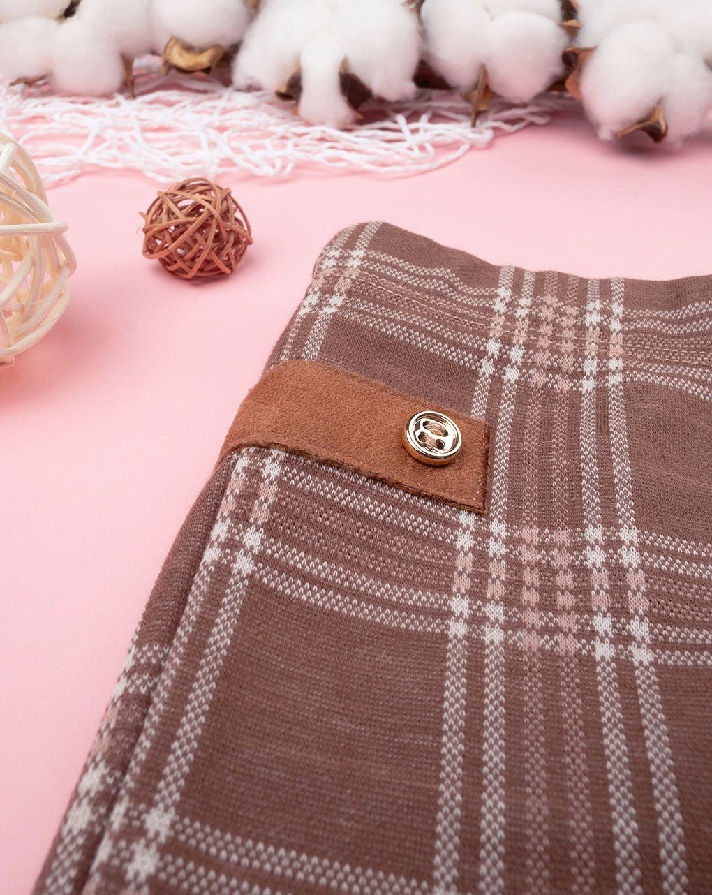 παιδικό κολάν καφέ ριγέ για κορίτσι - Prénatal