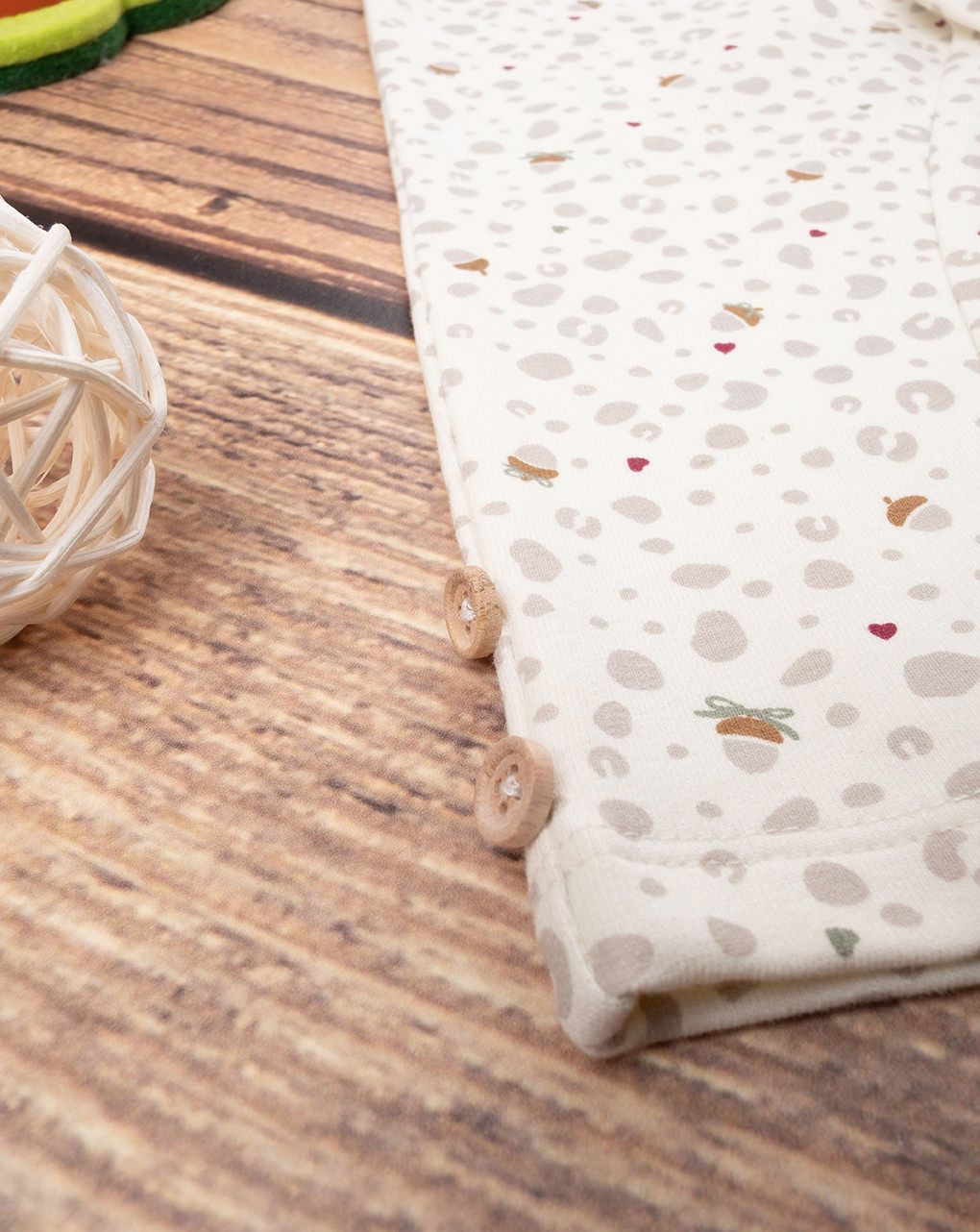 βρεφικό κολάν κρεμ animal print για κορίτσι - Prénatal