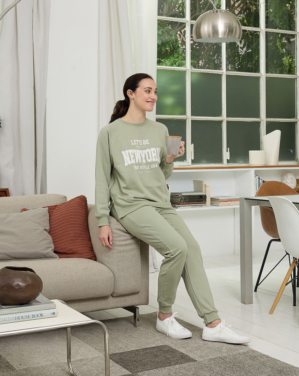 γυναικείο παντελόνι φόρμας εγκυμοσύνης πράσινο - Prénatal