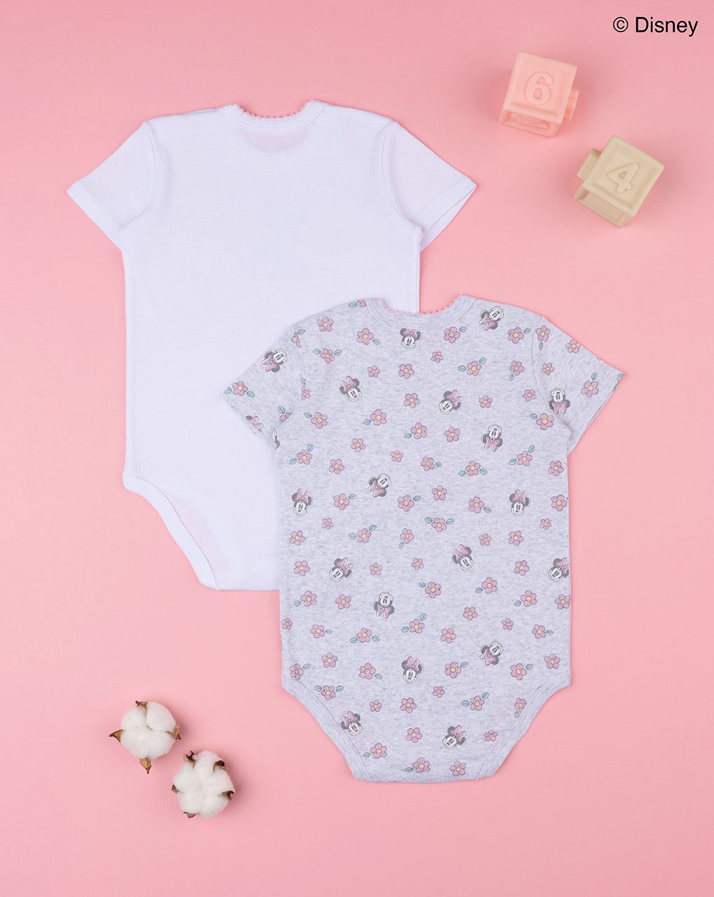 βρεφικά κορμάκια πακέτο x2 με τη minnie για κορίτσι - Prénatal