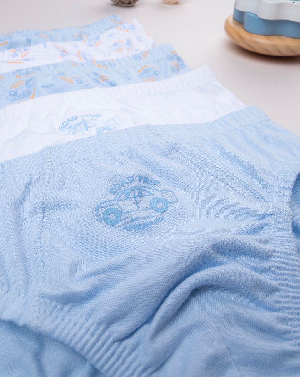 παιδικά σλιπ πακέτο x5 με αυτοκίνητα για αγόρι - Prénatal