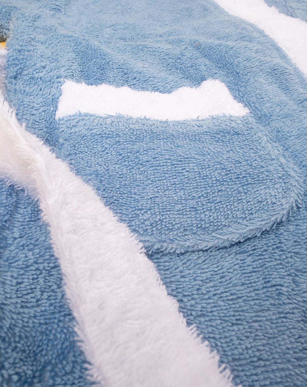 παιδικό μπουρνούζι μπλε με κουκούλα για αγόρι - Prénatal