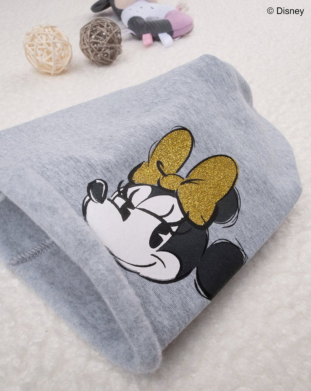παιδικό σκουφάκι γκρι με τη minnie για κορίτσι - Prénatal