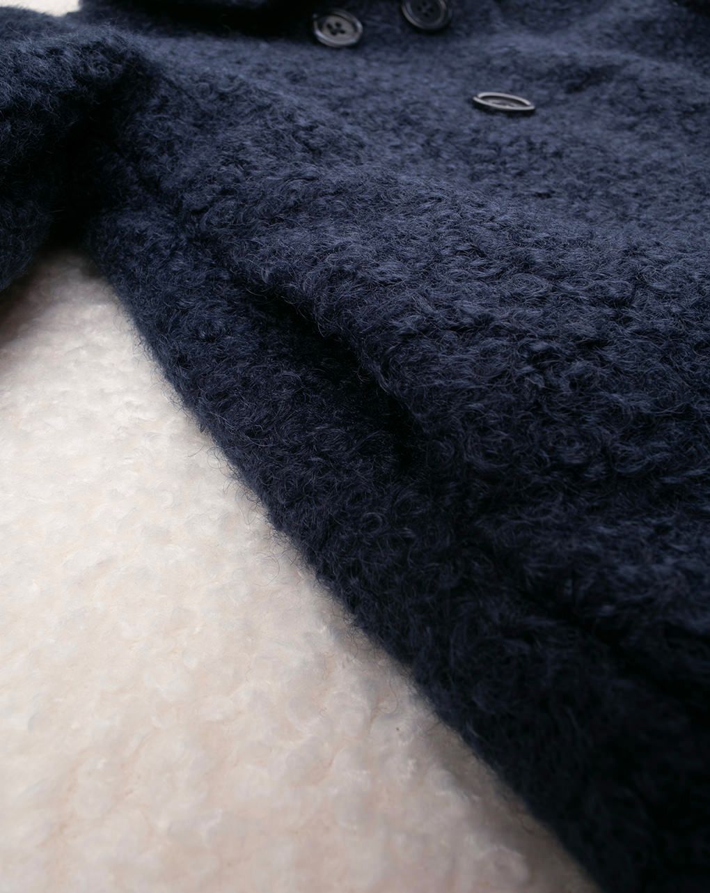 βρεφικό παλτό μπουκλέ μπλε για κορίτσι - Prénatal