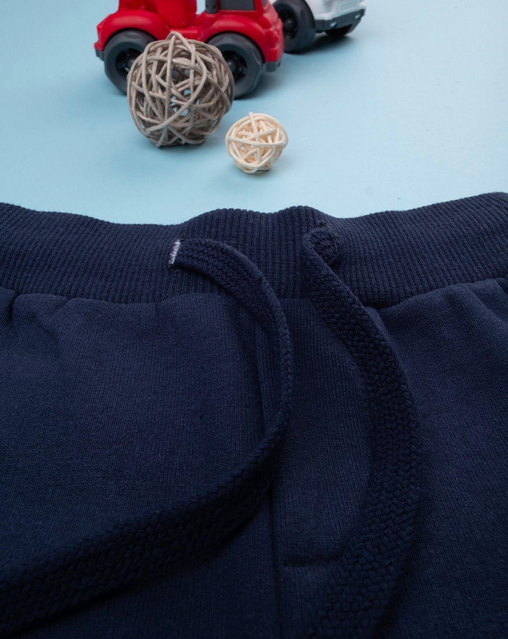 βρεφικό παντελόνι φούτερ μπλε bear friend για αγόρι - Prénatal