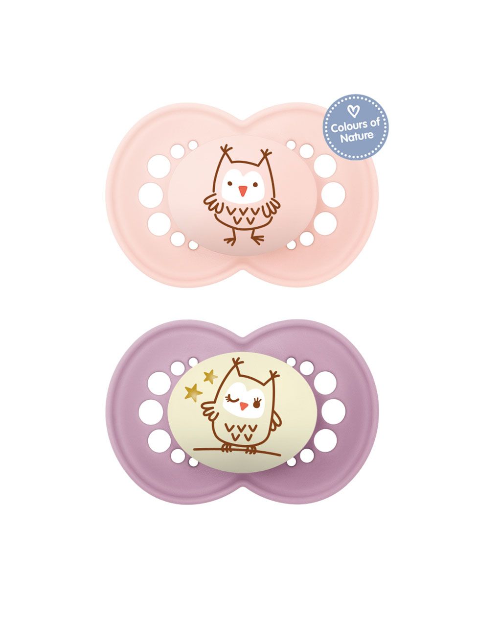 Mam σετ πιπίλες day & night girl 6-16 μηνών