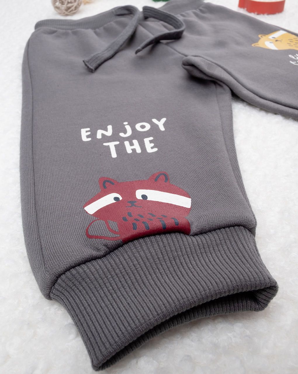 βρεφικό παντελόνι φούτερ γκρι woods για αγόρι - Prénatal