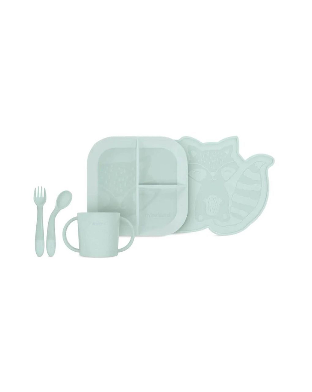 Miniland εκπαιδευτικό σετ φαγητού meal set blw mint ml89537 - Miniland
