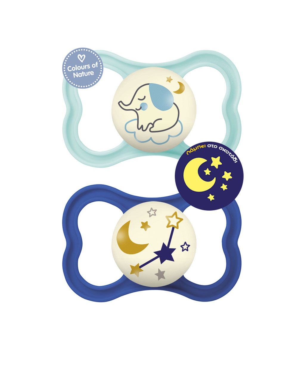 Mam πιπίλα air night σιλικόνης boy 6-16 μηνών