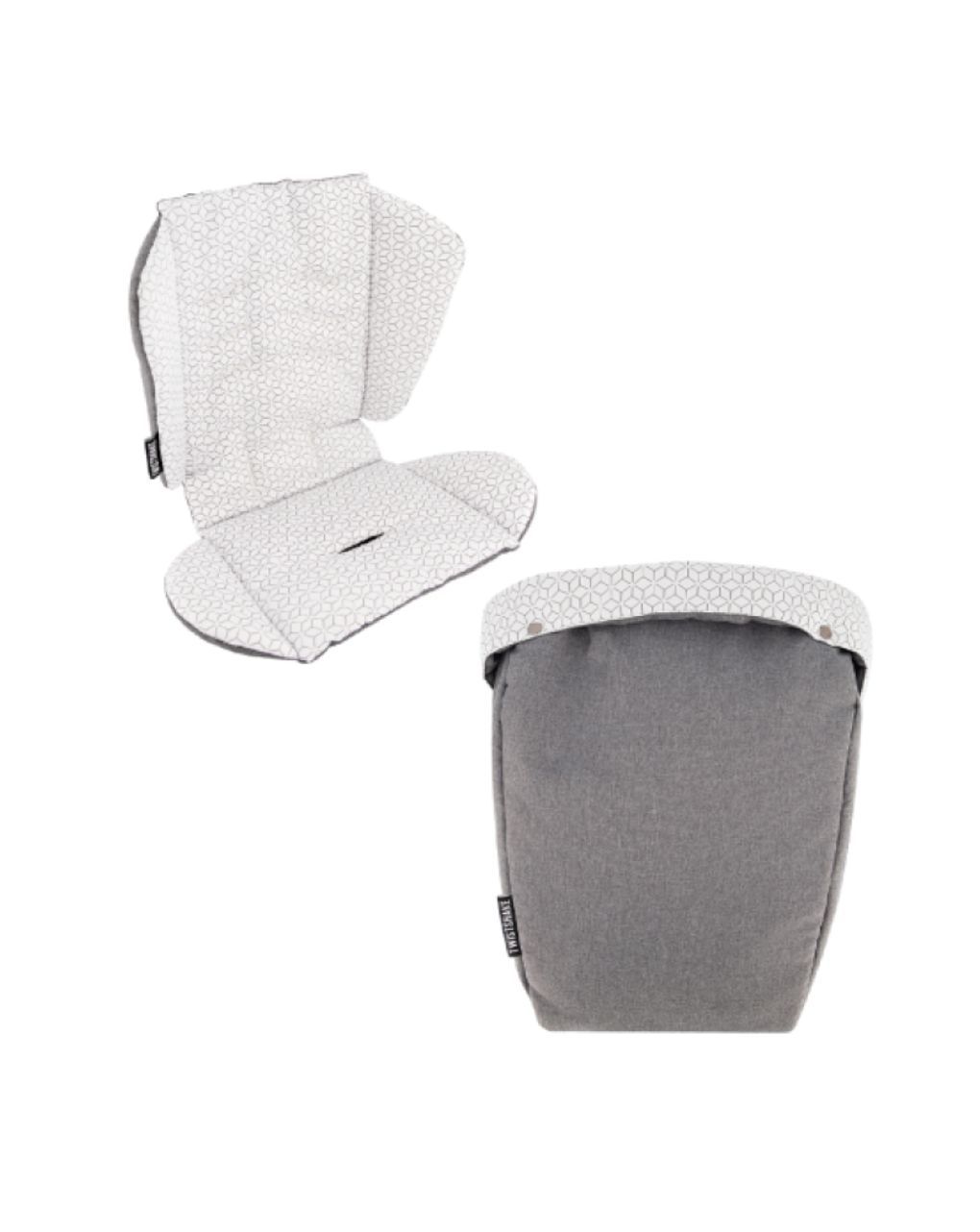 Twistshake μαξιλάρι καροτσιού και ποδόσακος grey 32-08-78489 - Twistshake