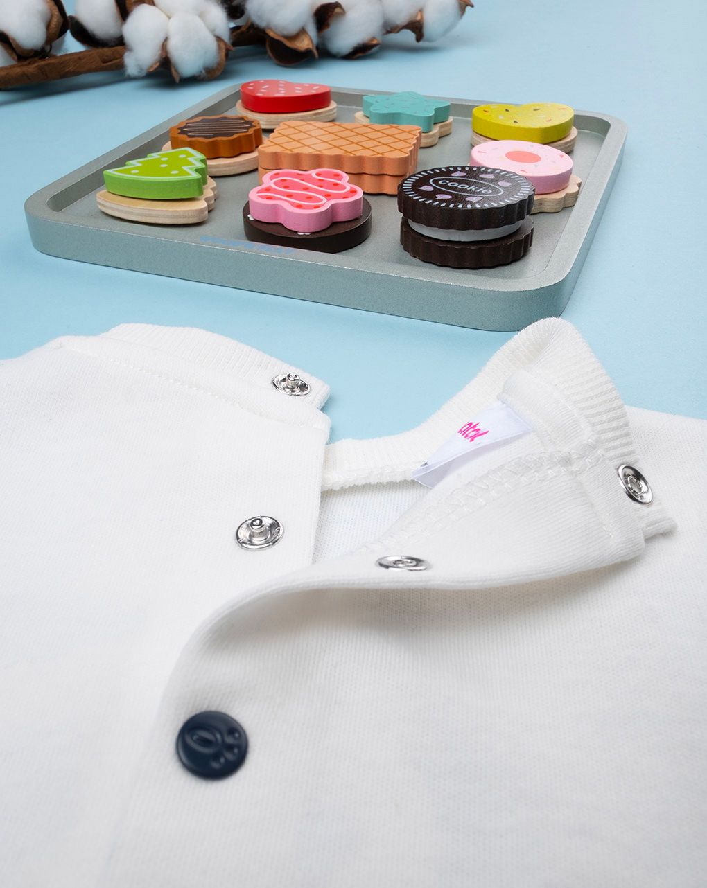 βρεφικό σετ μπλούζα και γκέτα panda friends για αγόρι - Prénatal