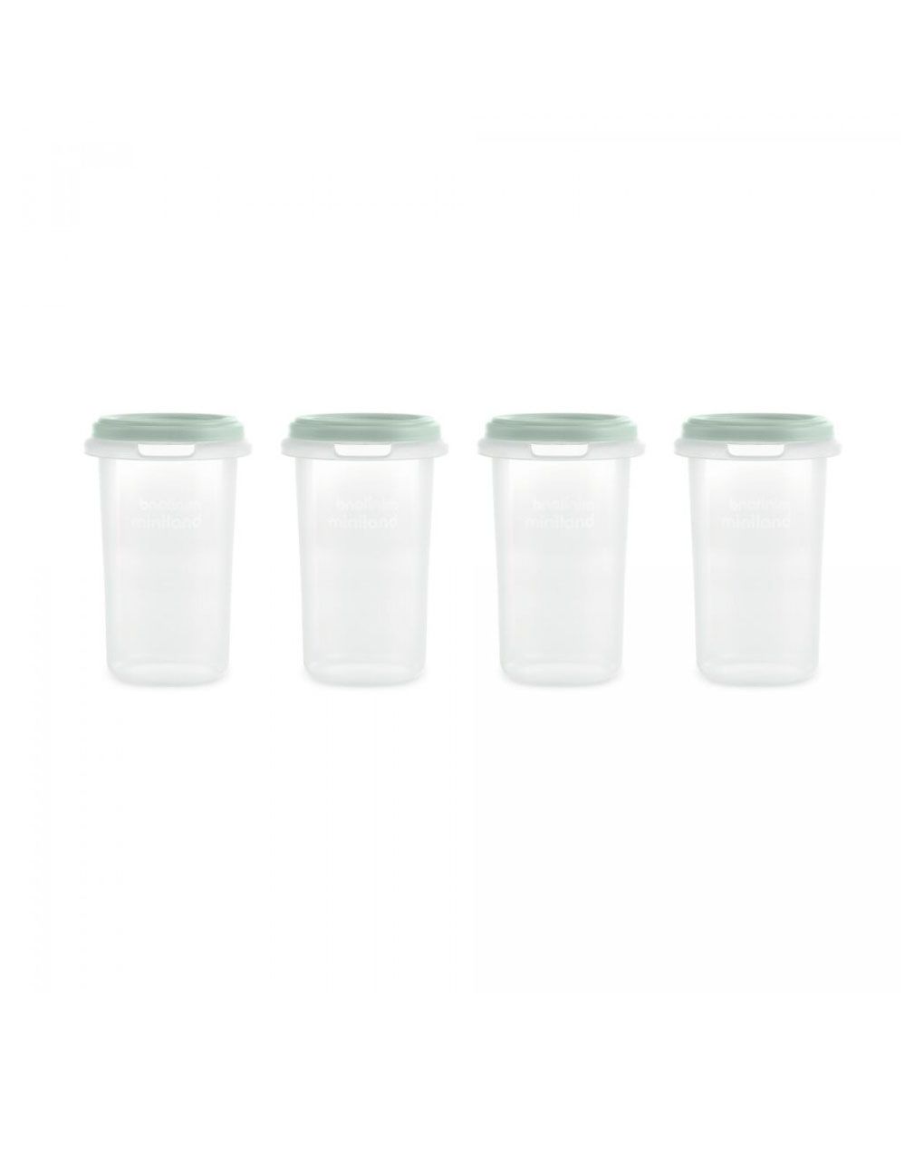 Miniland σετ αεροστεγή δοχεία φαγητού βαθμονομημένα 330ml mint ml89526 - Miniland