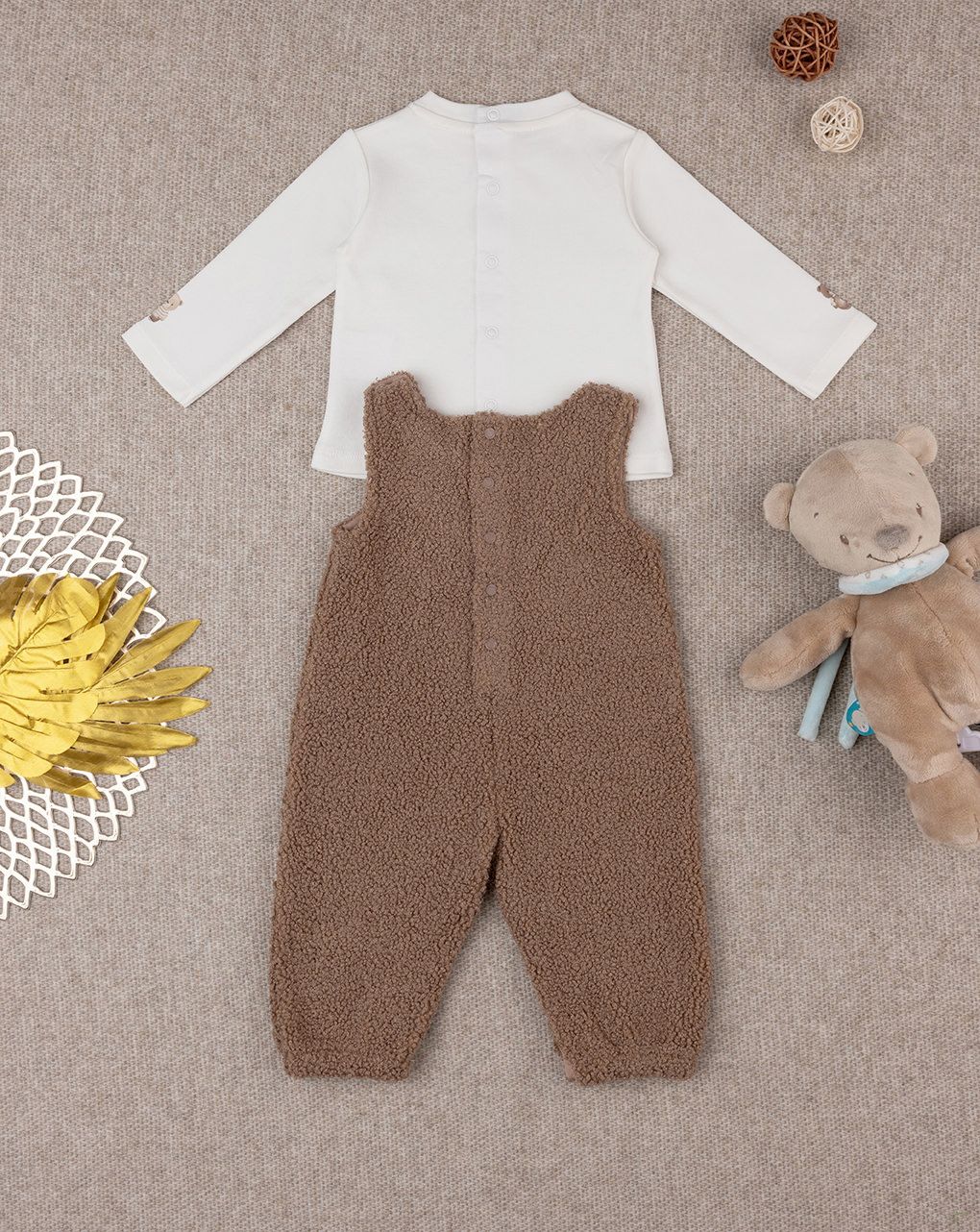 βρεφικό σετ μπλούζα και σαλοπέτα teddy για αγόρι - Prénatal