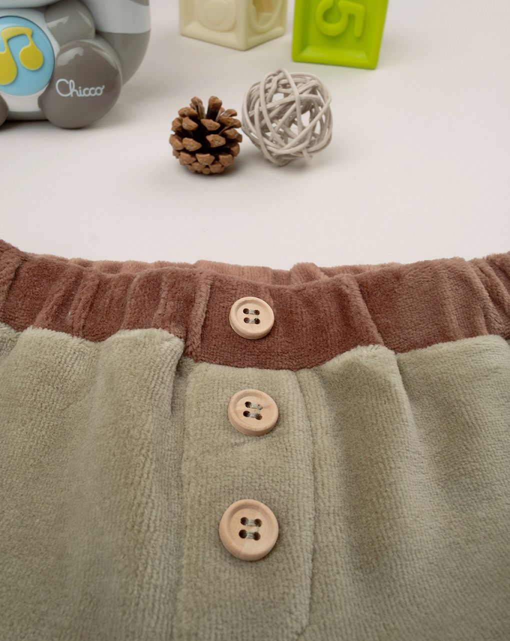 βρεφικό σετ σενίλ μπλούζα και γκέτα woods για αγόρι - Prénatal