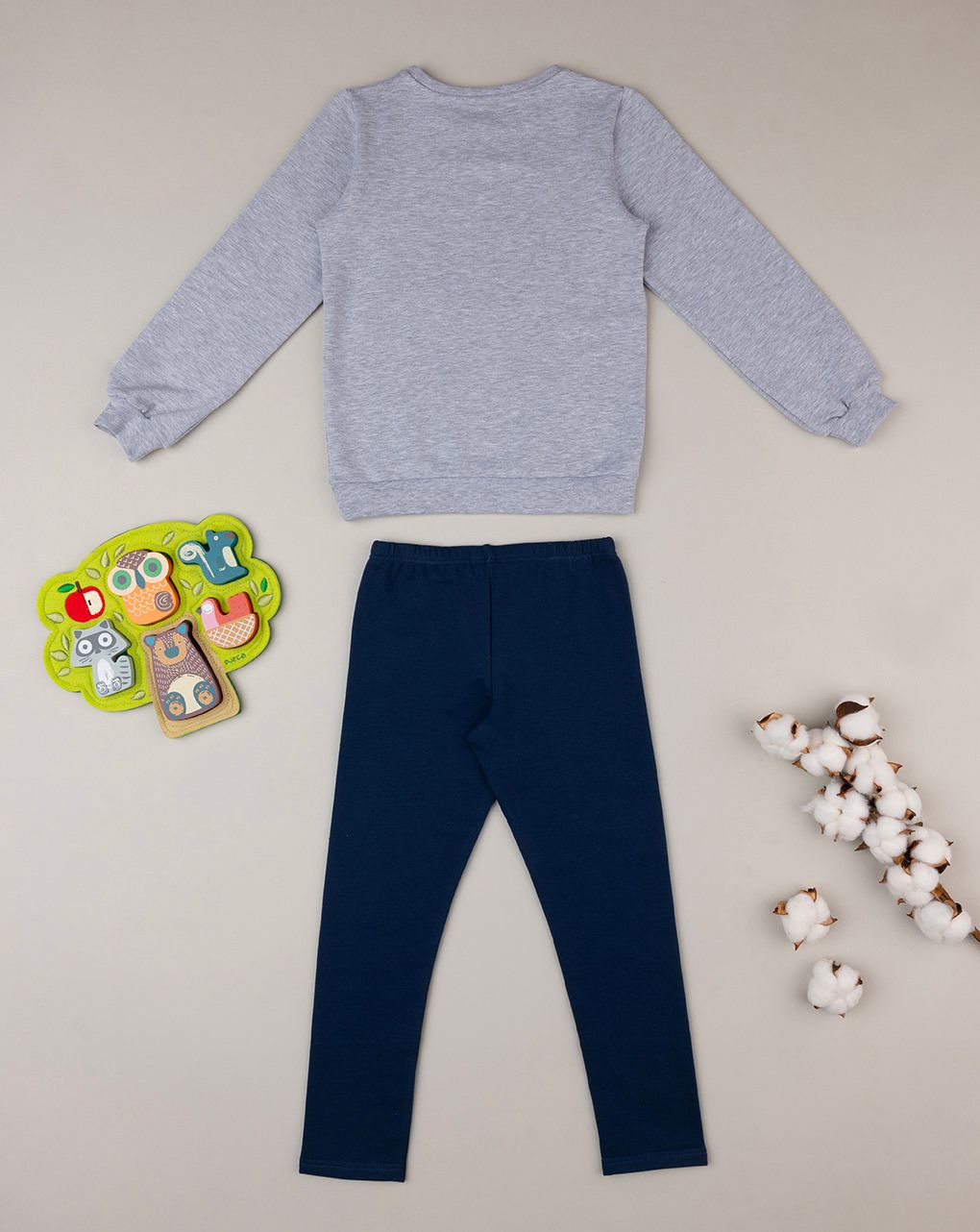 παιδικό σετ μπλούζα και κολάν φούτερ για κορίτσι - Prénatal