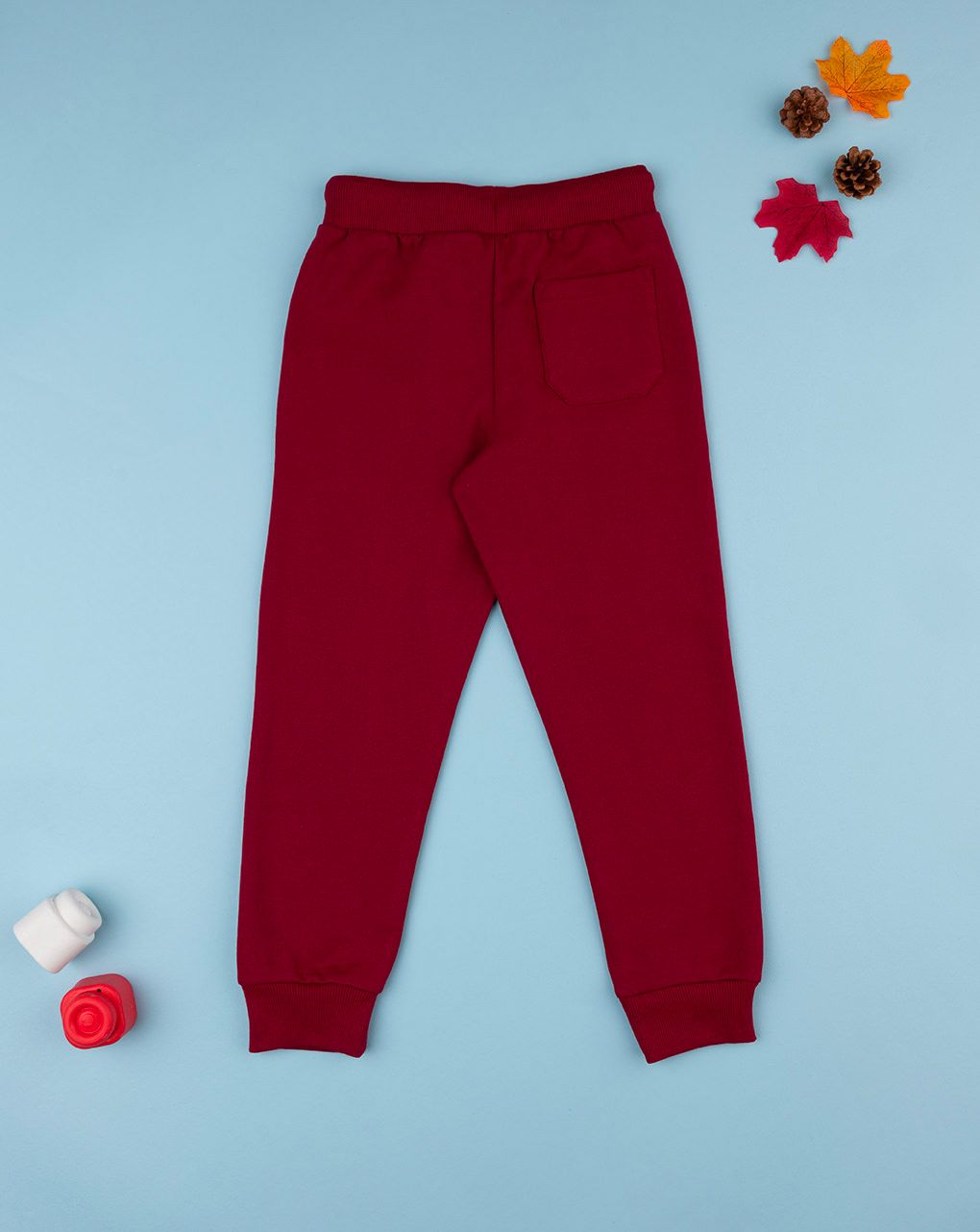 παιδικό παντελόνι φόρμας μπορντώ alaska για αγόρι - Prénatal