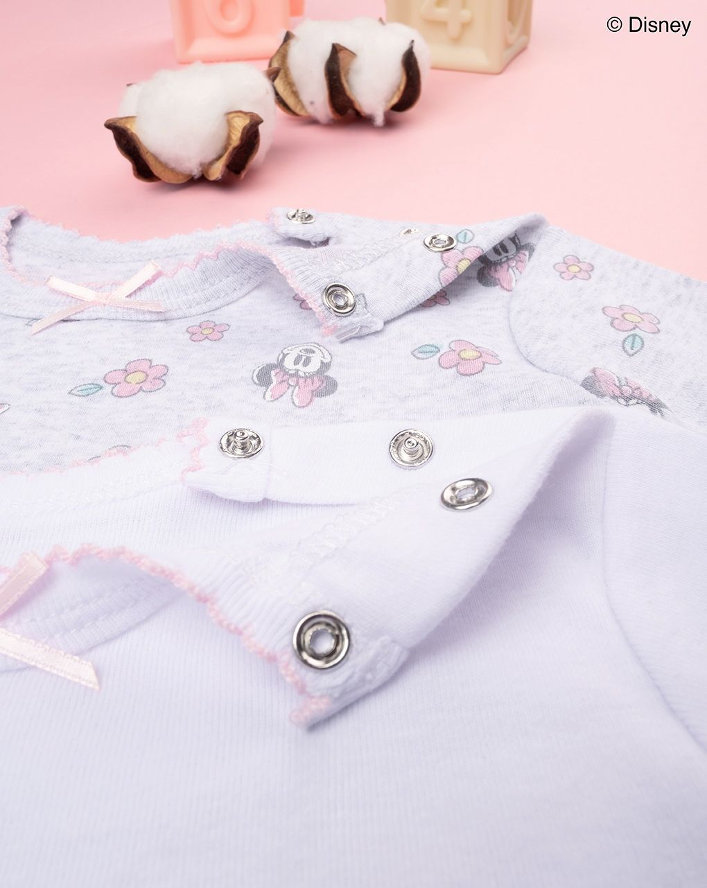 βρεφικά κορμάκια πακέτο x2 με τη minnie για κορίτσι - Prénatal