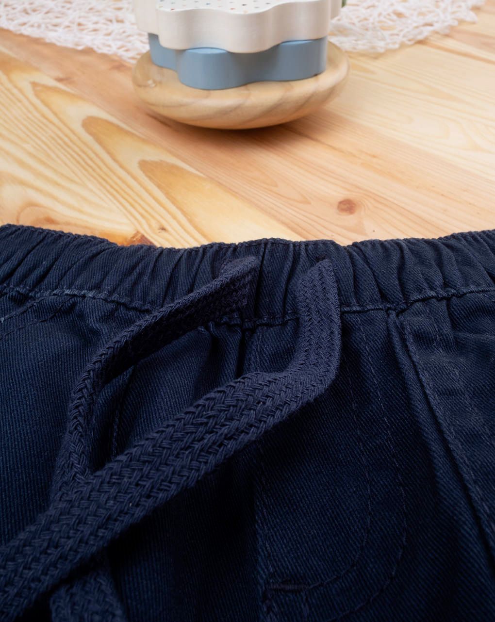 βρεφικό παντελόνι twill μπλε σκούρο για αγόρι - Prénatal