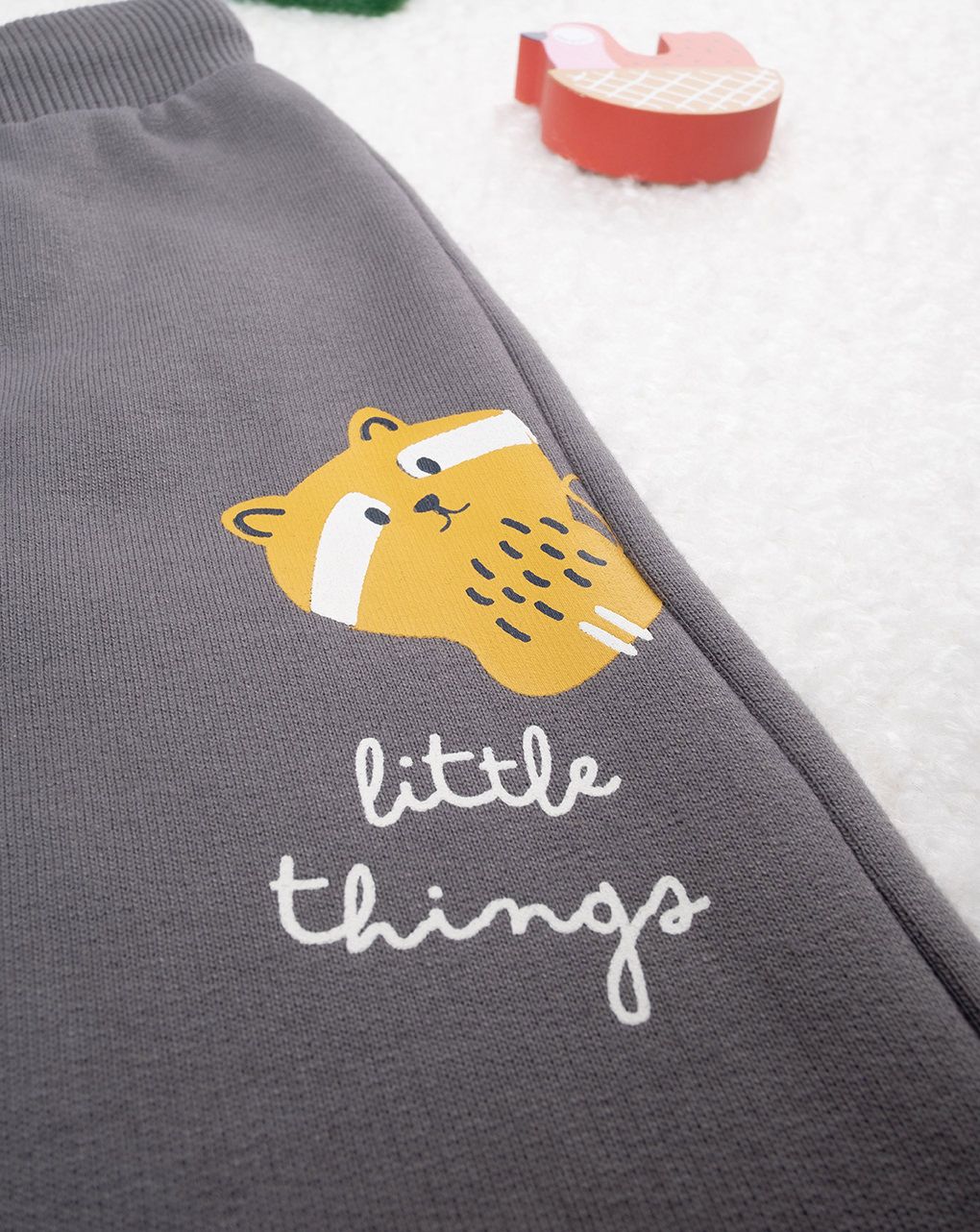 βρεφικό παντελόνι φούτερ γκρι woods για αγόρι - Prénatal