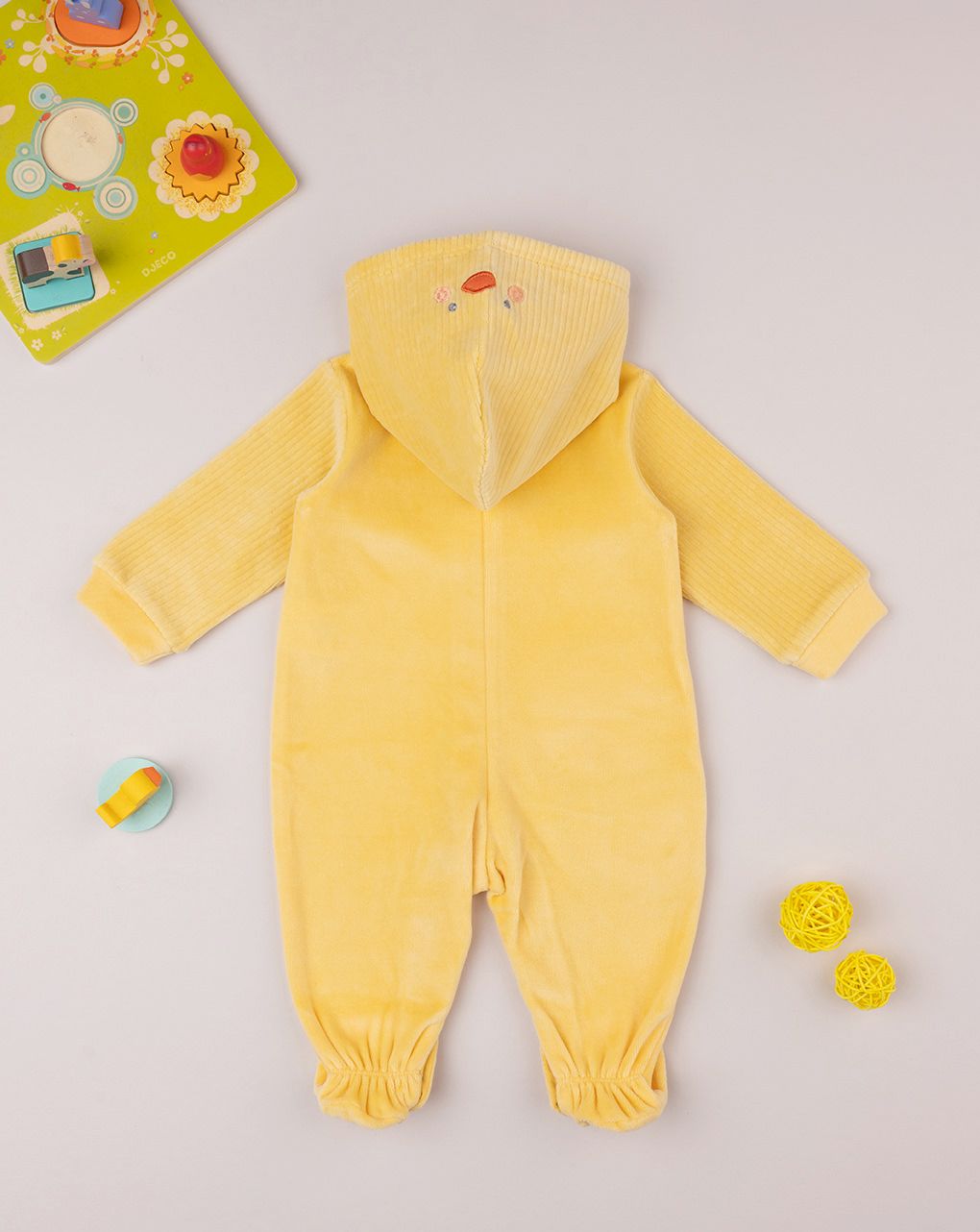 βρεφικό φορμάκι κίτρινο με παπάκι unisex - Prénatal