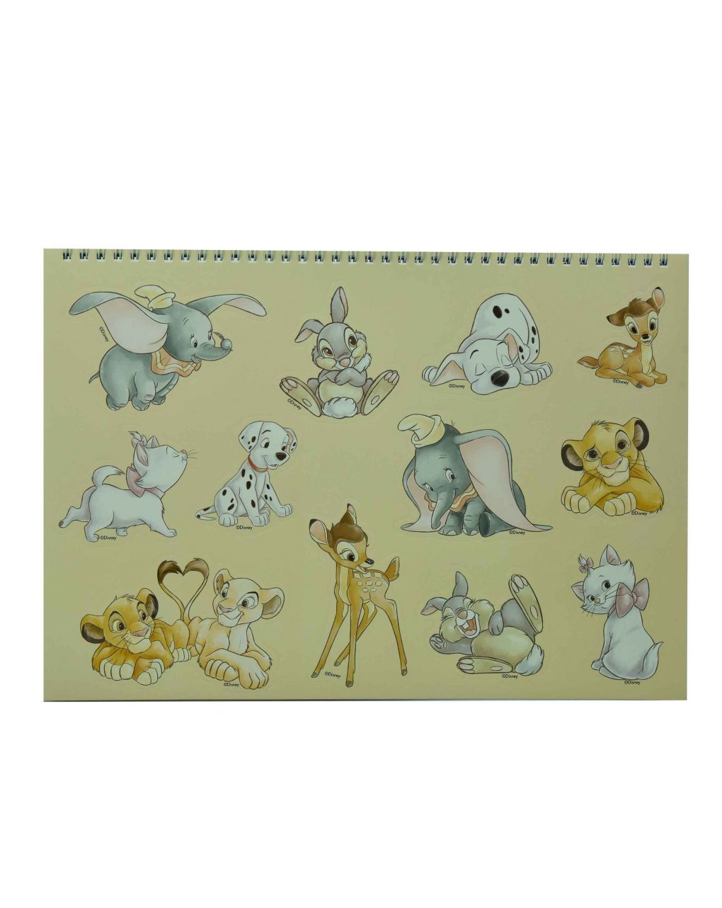 Gim μπλοκ ζωγραφικής 23x33cm 40 φύλλων + αυτοκόλλητα  dumbo -lion king 341-20416 - Gim