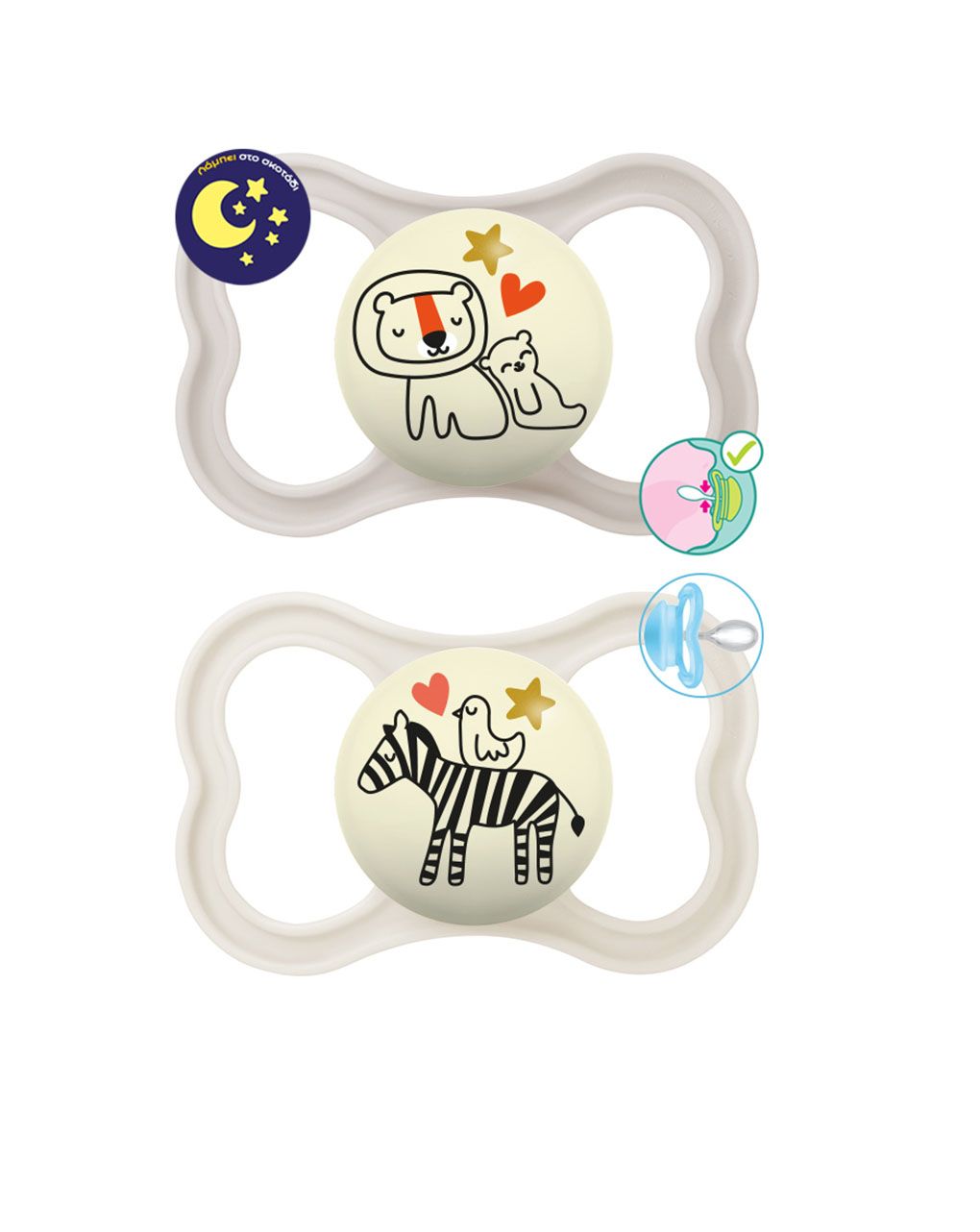 Mam πιπίλα supreme night σιλικόνης unisex 6-16 μηνών